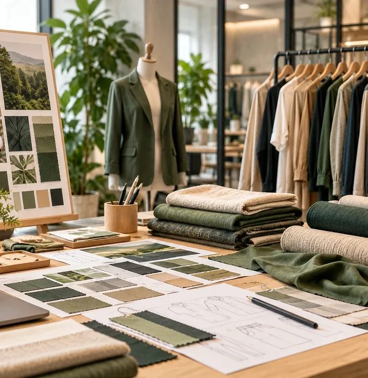 Sustainable apparel materials and development workspace